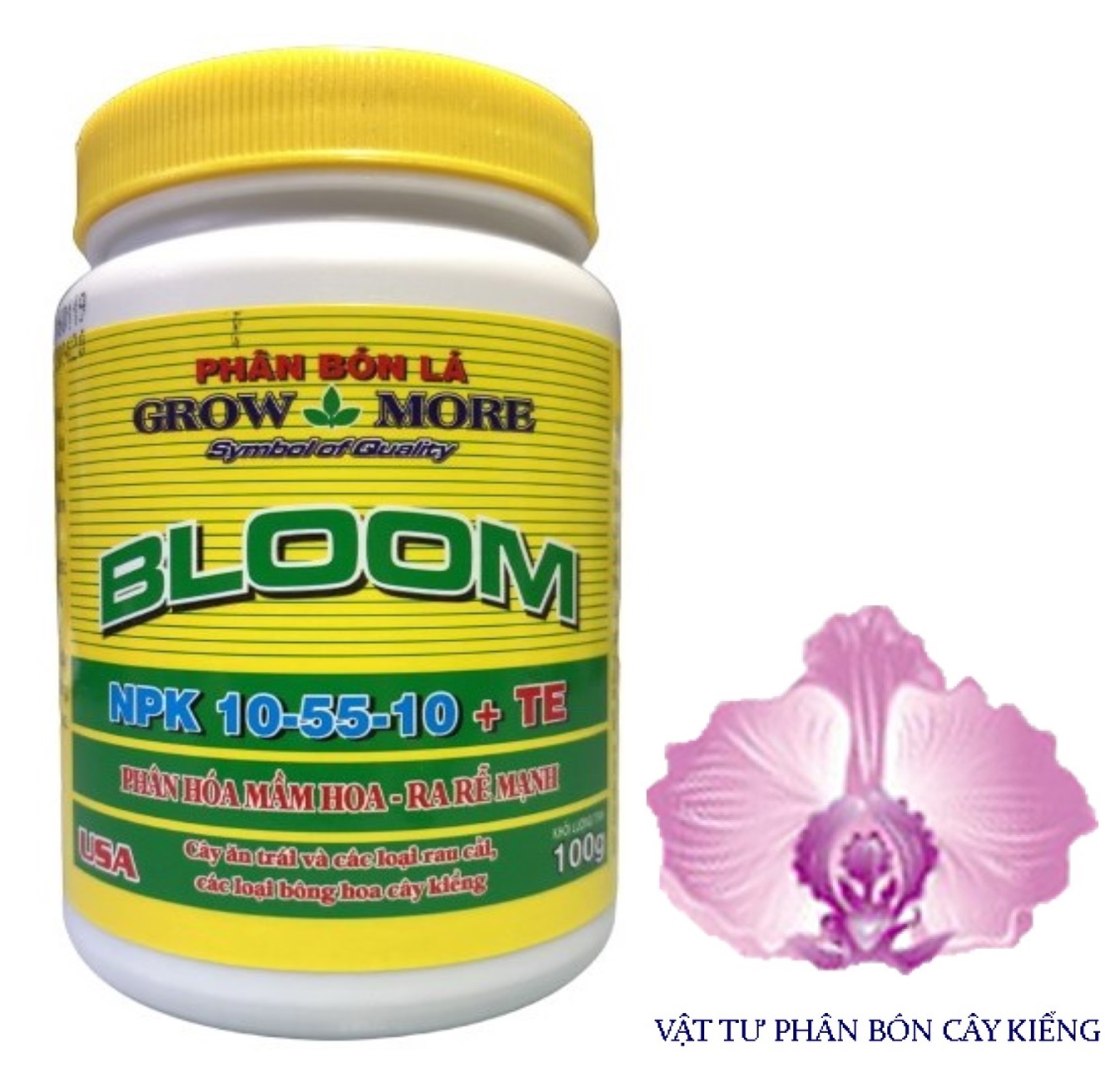 Phân bón lá grow more bloom npk 10-55-10+te - #374a# 100g