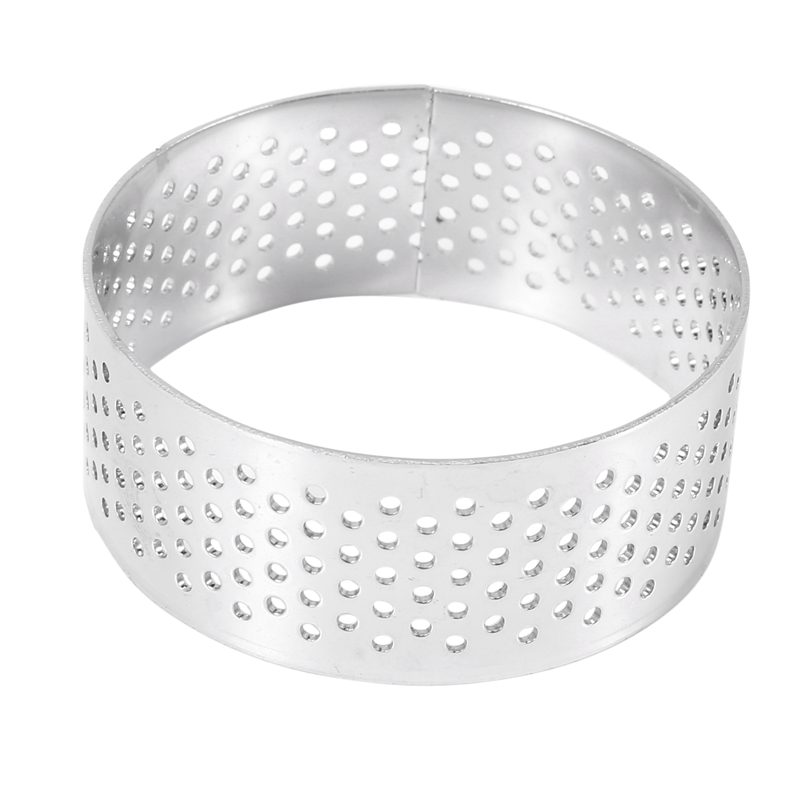 Kitchen Tool Perforated Round Cake Tart-Ring 5Sizes Round Ring Stainless 
