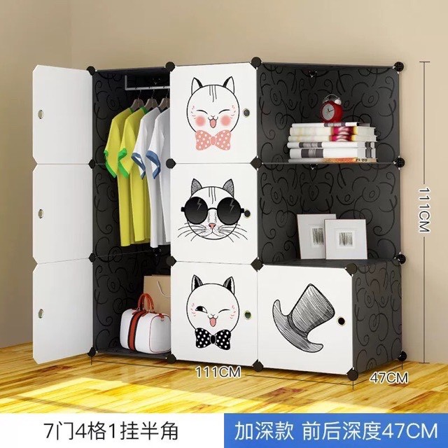 TỦ NHỰA LẮP GHÉP THÔNG MINH 9 Ô (7N2X)