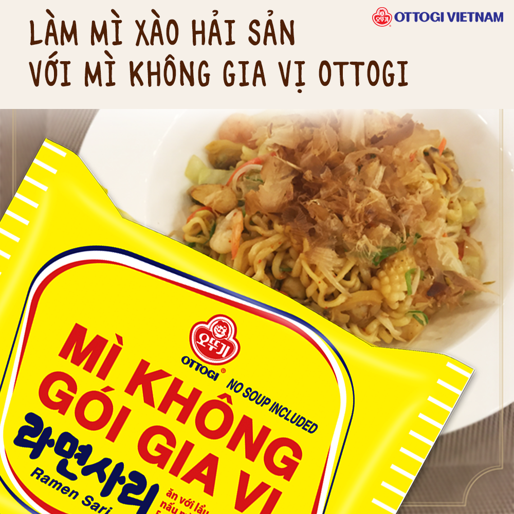 Combo 10 gói - Mì Không Gói Gia Vị OTTOGI 110G