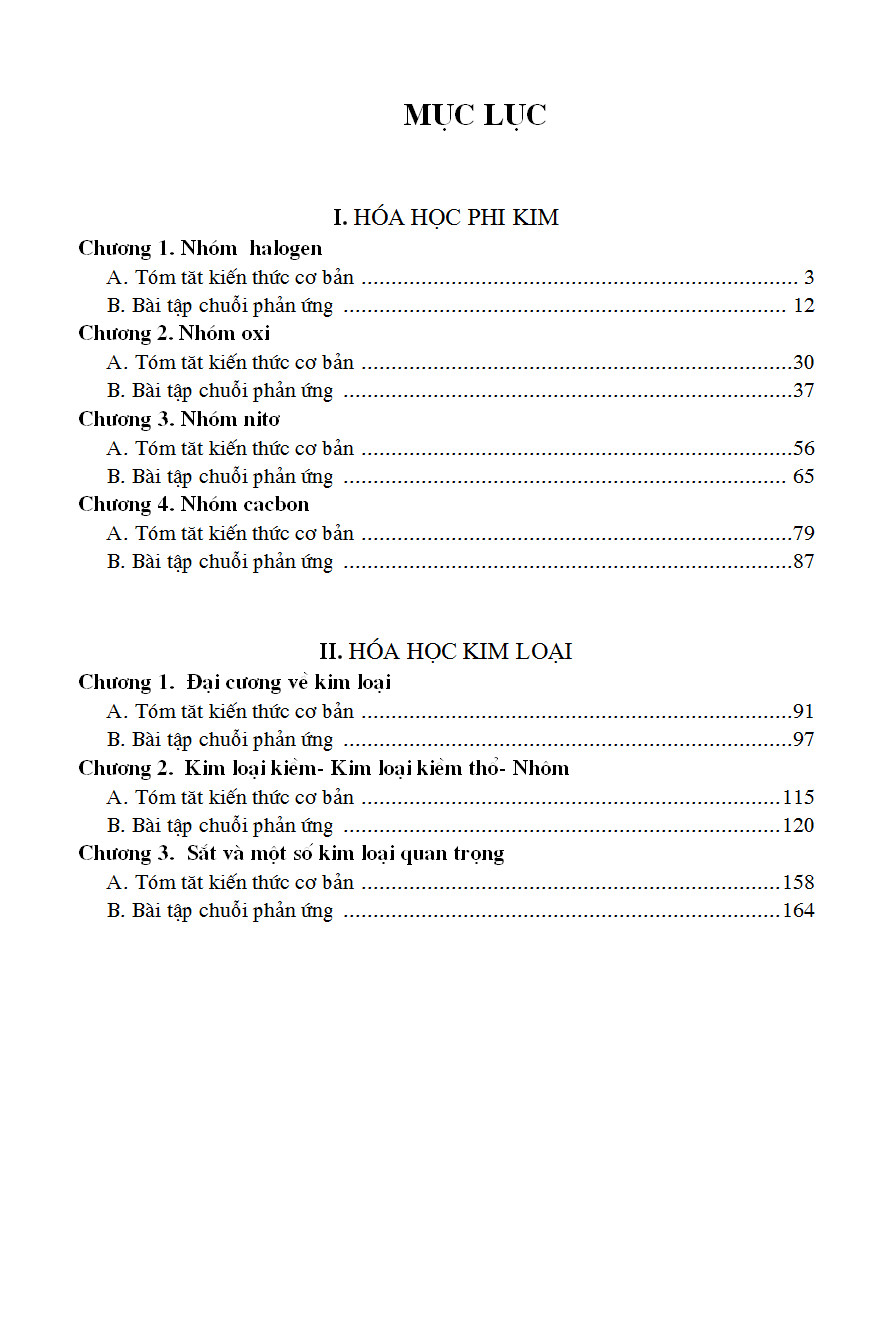 Sách - Sơ Đồ Chuỗi Phản Ứng Hóa Học Vô Cơ