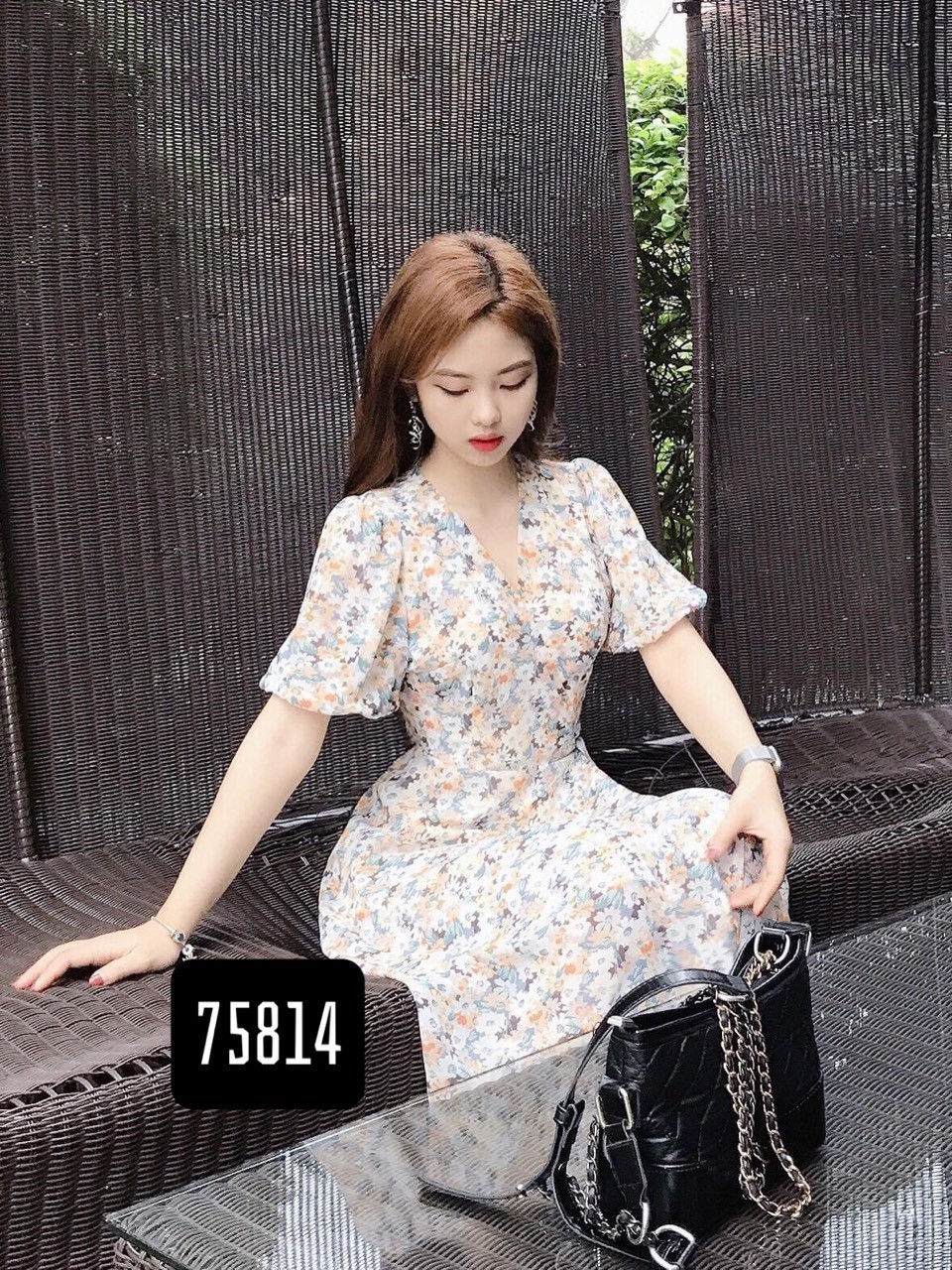 [HCM]Đầm xòe hoa cúc- NH