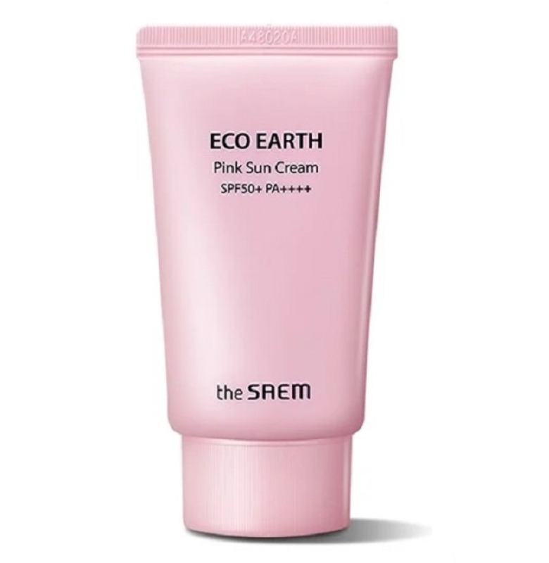 [BẢN MỚI] Kem chống nắng nâng tone da The Saem Eco Earth Power Pink Sun Cream (50g) giá rẻ