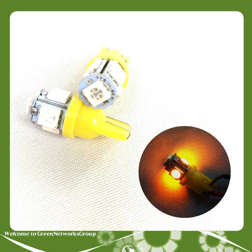Đèn Led xi nhan demi Sương mù Đồng hồ Led biển số 1 tầng cho xe máy (1 Cái) Greennetworks (Màu Vàng)