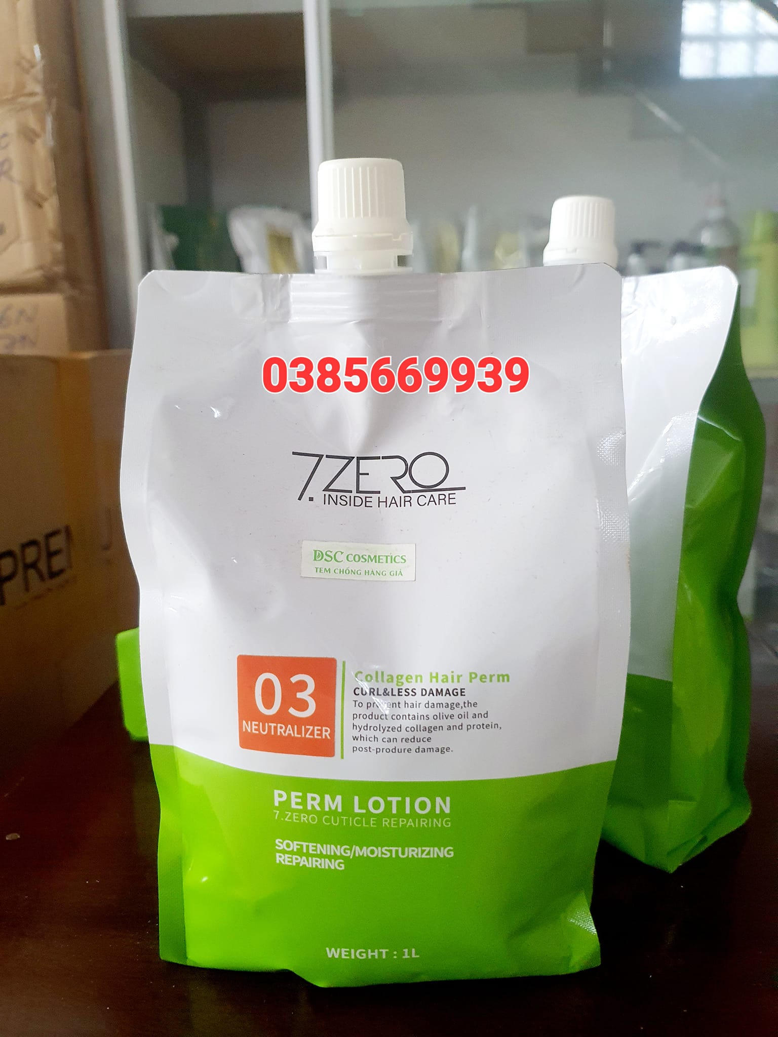 TÚI DẬP DUỖI THƠM SEVEN ZERO  ĐỘ DƯỠNG CHẤT CAO, SIÊU BÓNG, SIÊU RÚT (HÀN QUỐC ) 1000ML