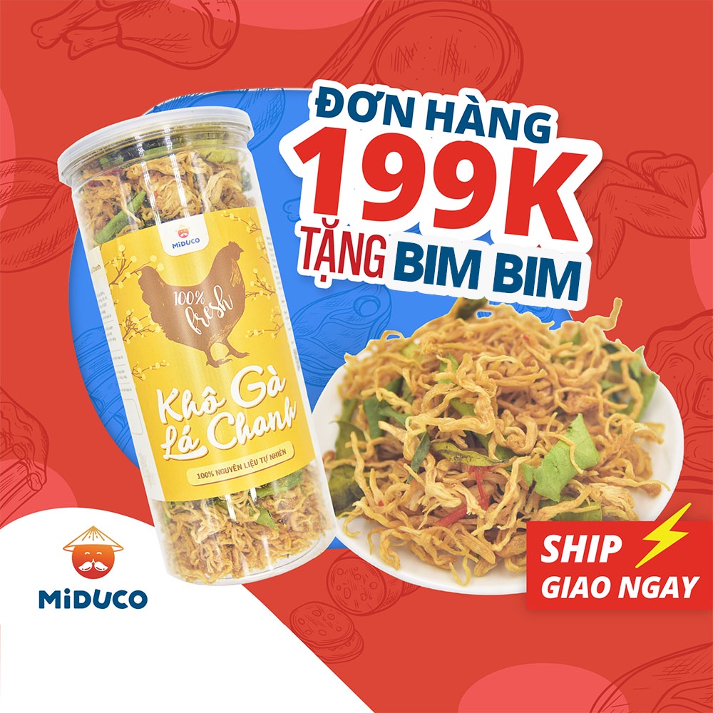 BÁO GIÁ Khô Gà Lá Chanh Hãng Nào Ngon | Shopee Lazada Sendo Tiki mới nhất 14 Khô Gà Lá Chanh MIDUCO Siêu Ngon Hủ 300g