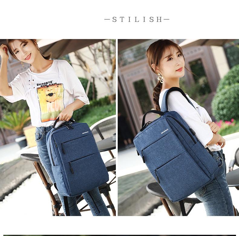 (Tặng kèm dây sạc) Balo laptop Backpack có ngăn riêng đựng laptop