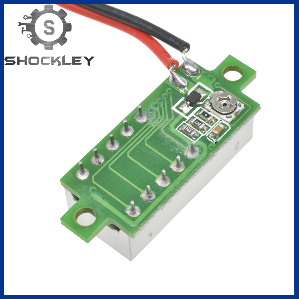 Shockley, Thiết Bị Kiểm Tra Điện Áp  Vôn Kế DC Kỹ Thuật Số Mini DC 3.7~30V Với Màn Hình LED 0.28 Inch