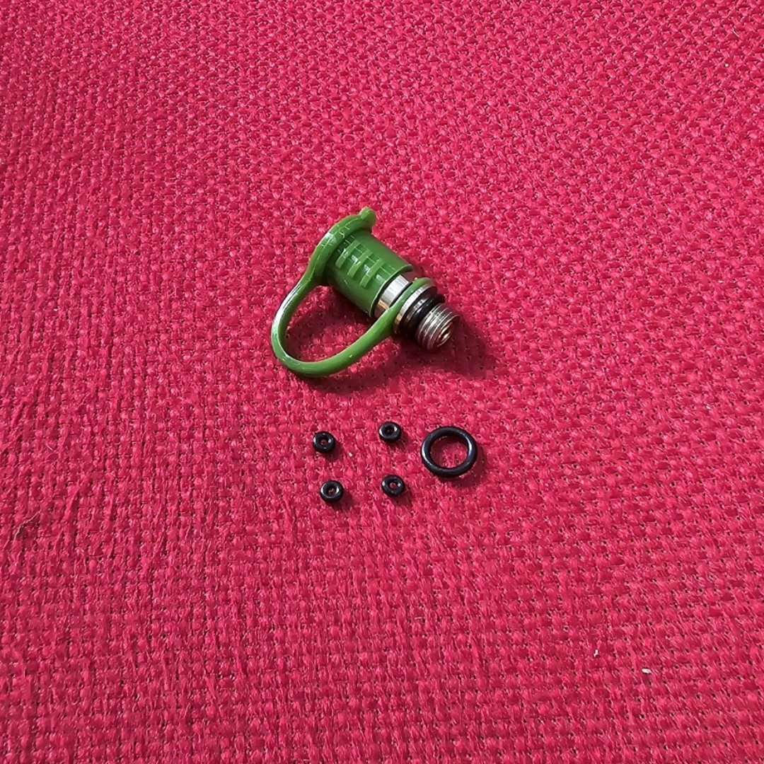 Van nạp một chiều chân 8mm nắp xanh