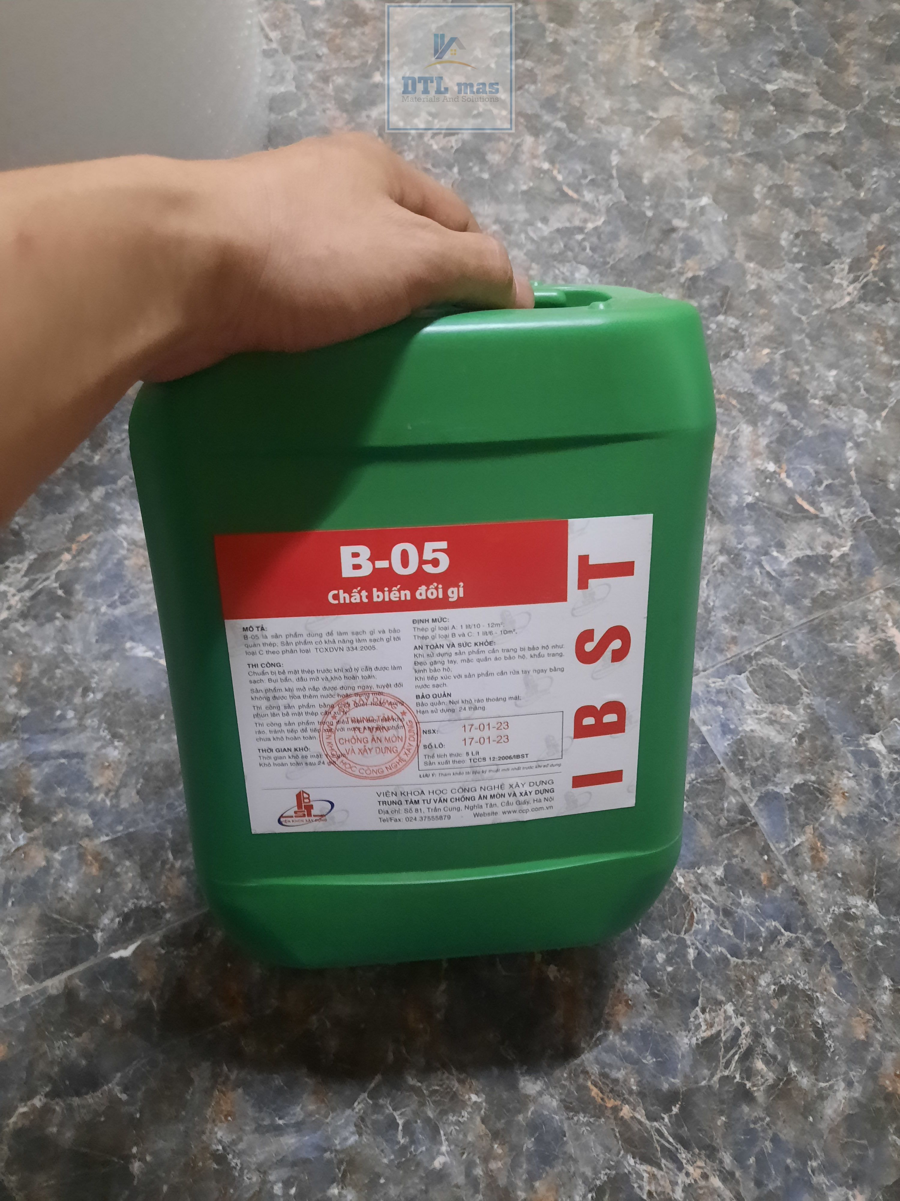B05 can 5liter-Marine modified rust. Construction steel rust remover