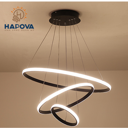 Đèn ốp trần phòng khách hiện đại hapova alva 8519 + tặng kèm khiển