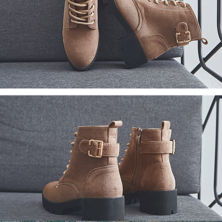 Giày boot nữ phong cách hàn quốc Đồ Da Thành Long TLG 20481