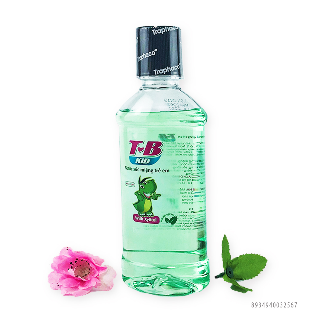 Nước súc miệng trẻ em tb t-b kid kids 250ml