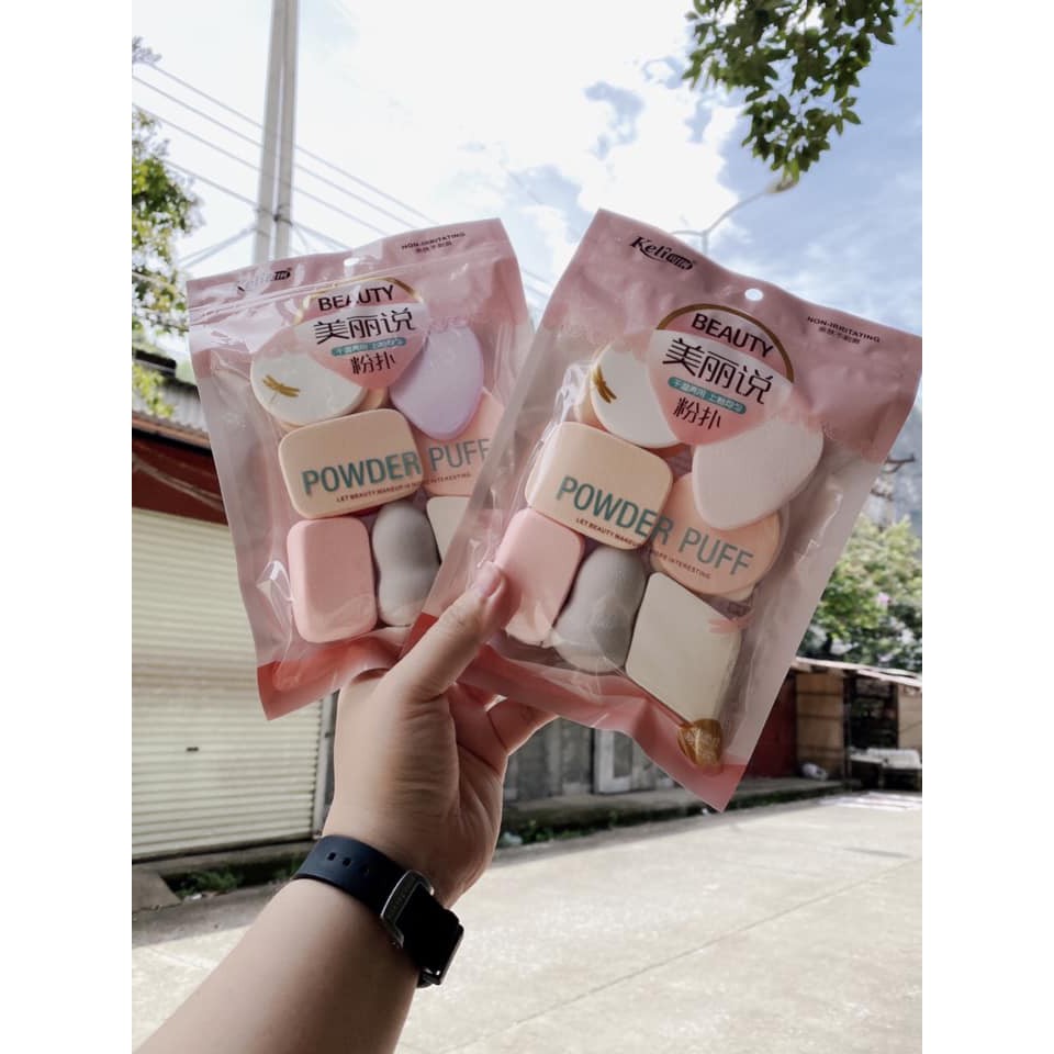 Bộ 13 bông mút trang điểm