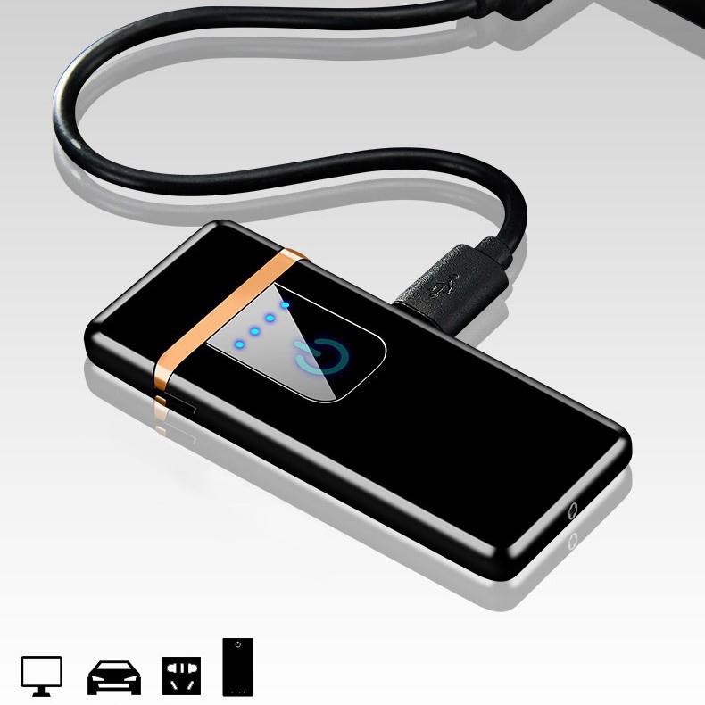 Bật lửa điện cảm ứng vân tay TH767 ( mỏng 8mm )