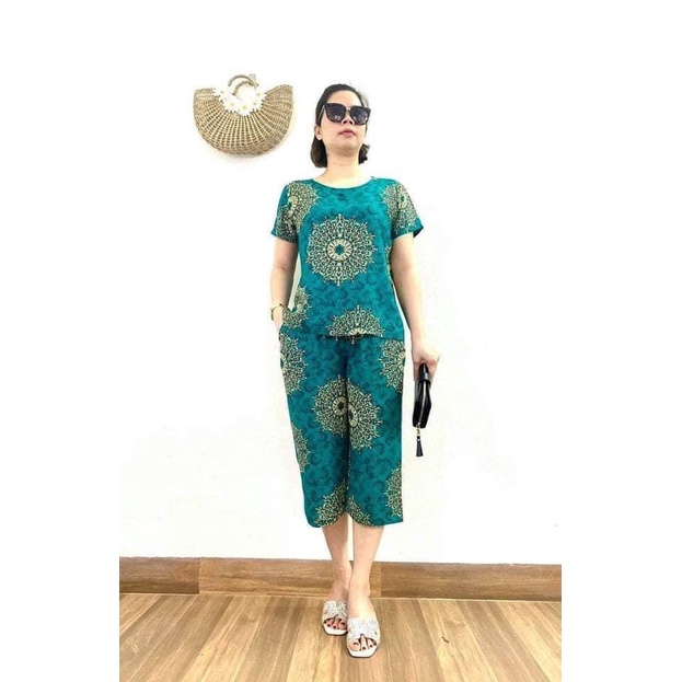 Bộ đồ tniên, bộ lanh lụa ống sớ mặc nhà cho mẹ cho người lớn tuổi