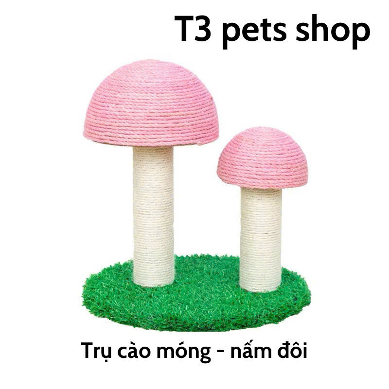 trụ mèo ( CAT TREE ) hình cây nấm dành cho bé iu - T3 PETS SHOP