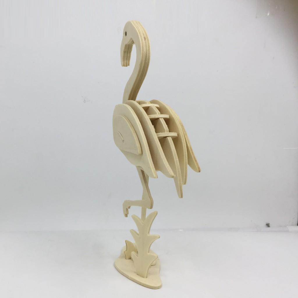 Mô hình lắp ráp gỗ 3D  (ĐV-01)  Con Hồng Hạc JP269