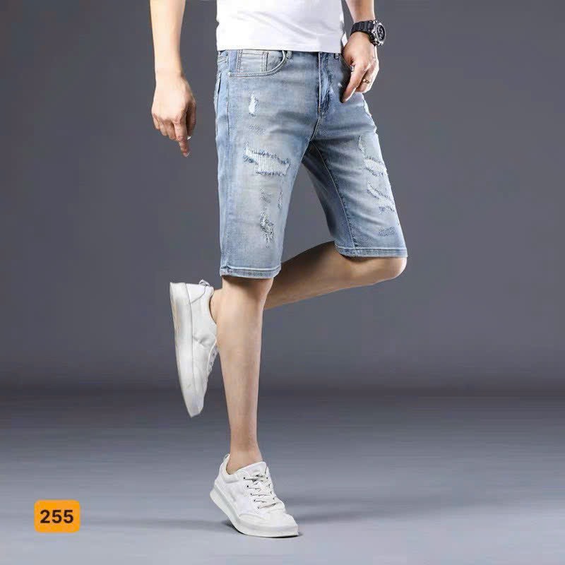 [HCM]Quần ngố nam co giãn- quần short jean nam cao cấp - quần short jean nam vải jean mềm co giãn tốt thiết kế đơn giãn hợp thời trang binstore94 bs228