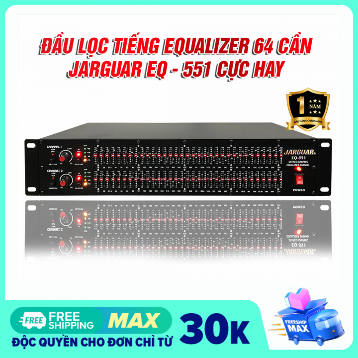Đầu lọc xì Equalizer JINWUAR/JARGUAR EQ-551 (Đen)