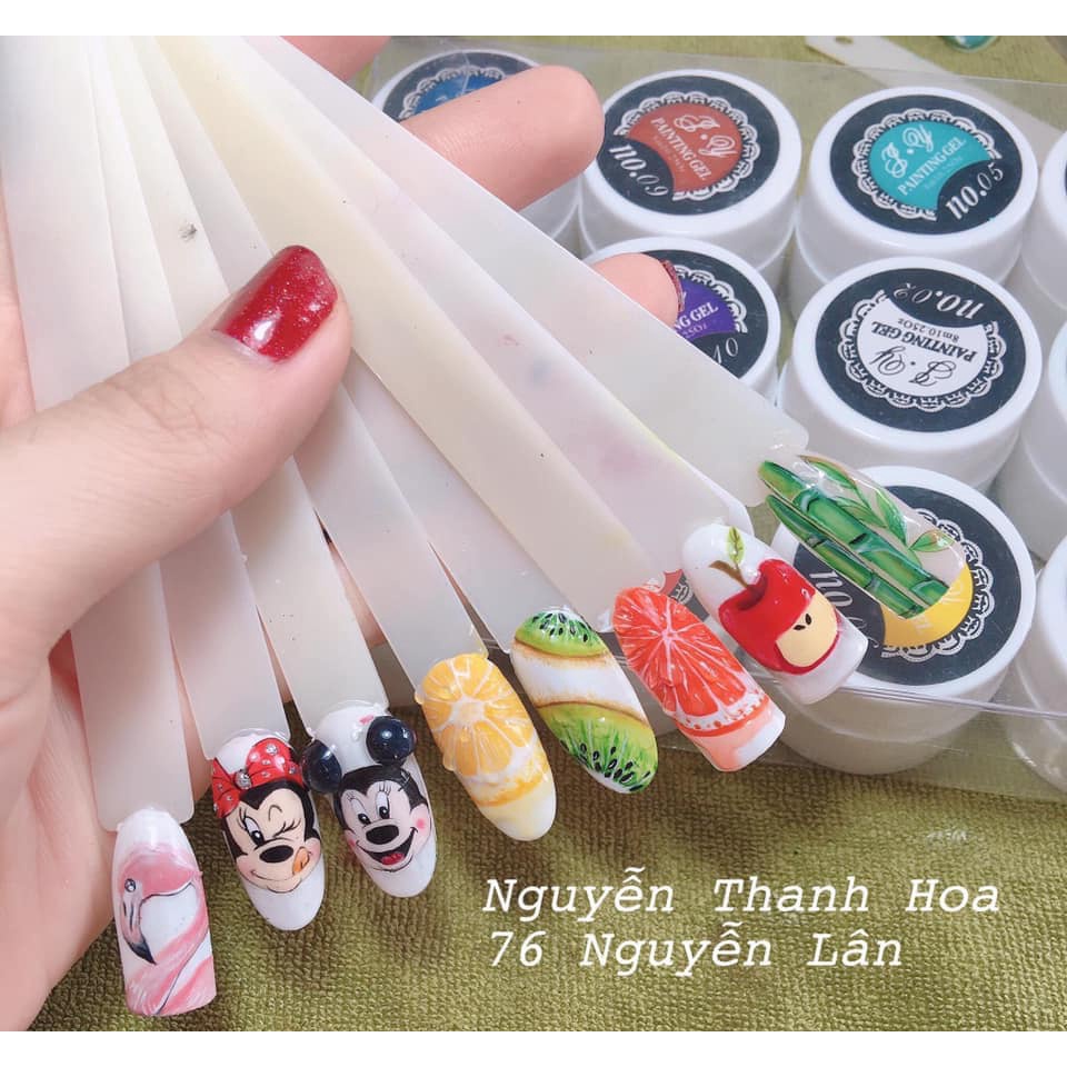 Gel vẽ móng 12 màu đặc mướt