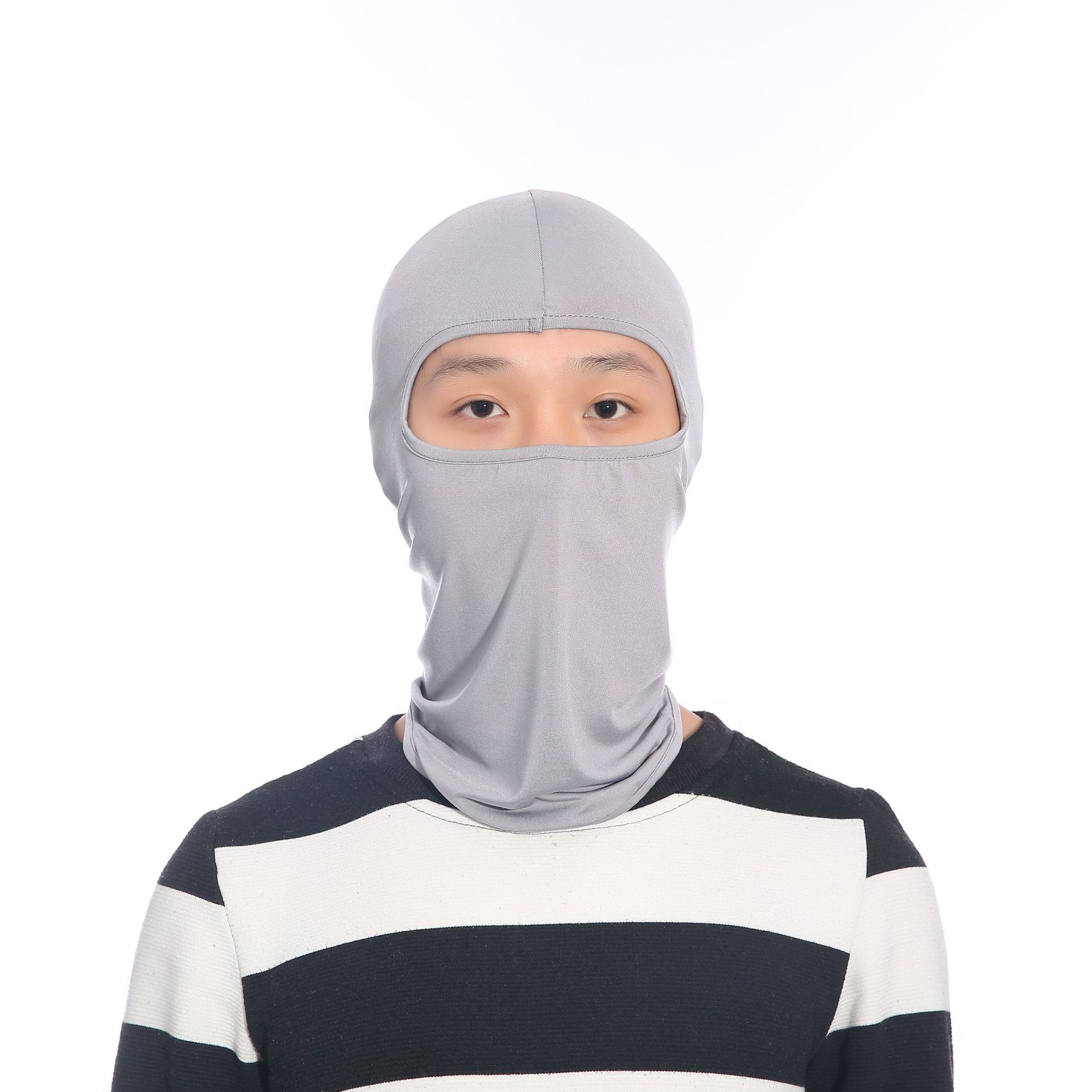 COMBO 2 KHĂN TRÙM ĐẦU NINJA 2 MÀU XÁM & ĐEN