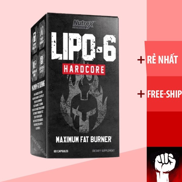[HCM]LIPO 6 | Nutrex Lipo 6 Hardcore [60 Viên] - Viên Uống Giảm Cân Cao Cấp - Chính Hãng Muscle Fitness