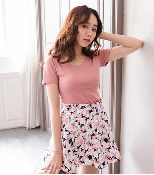 [HCM]Áo Thun Nữ Basic Trơn Cổ Tròn