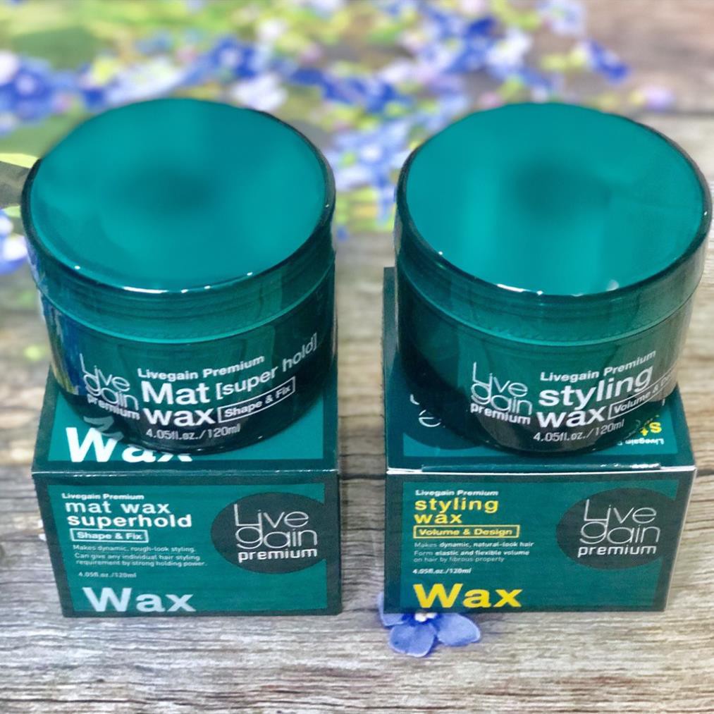 Wax cứng tóc LiveGain Super Hold xanh 120g