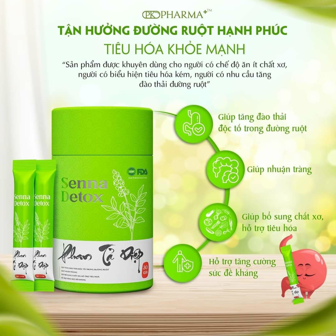 Phan tả diệp Senna Detox thải độc ruột Dr Lacir chính hãng