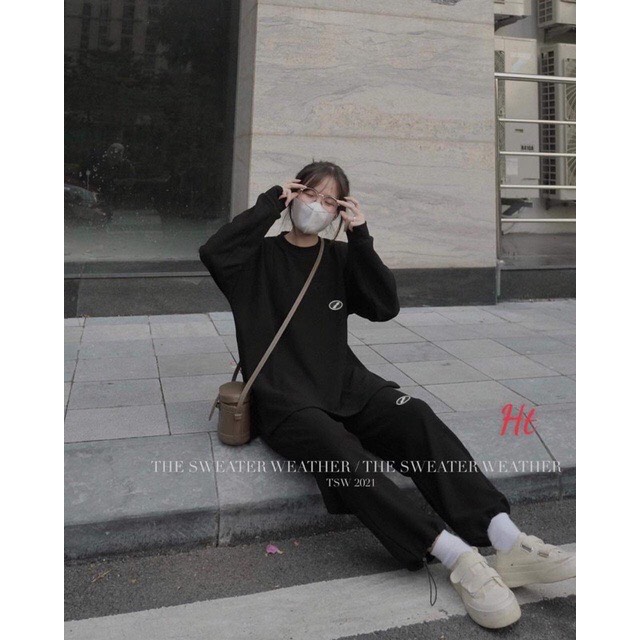 Sét áo lô gô lượn bo tay +quần bom HT11
