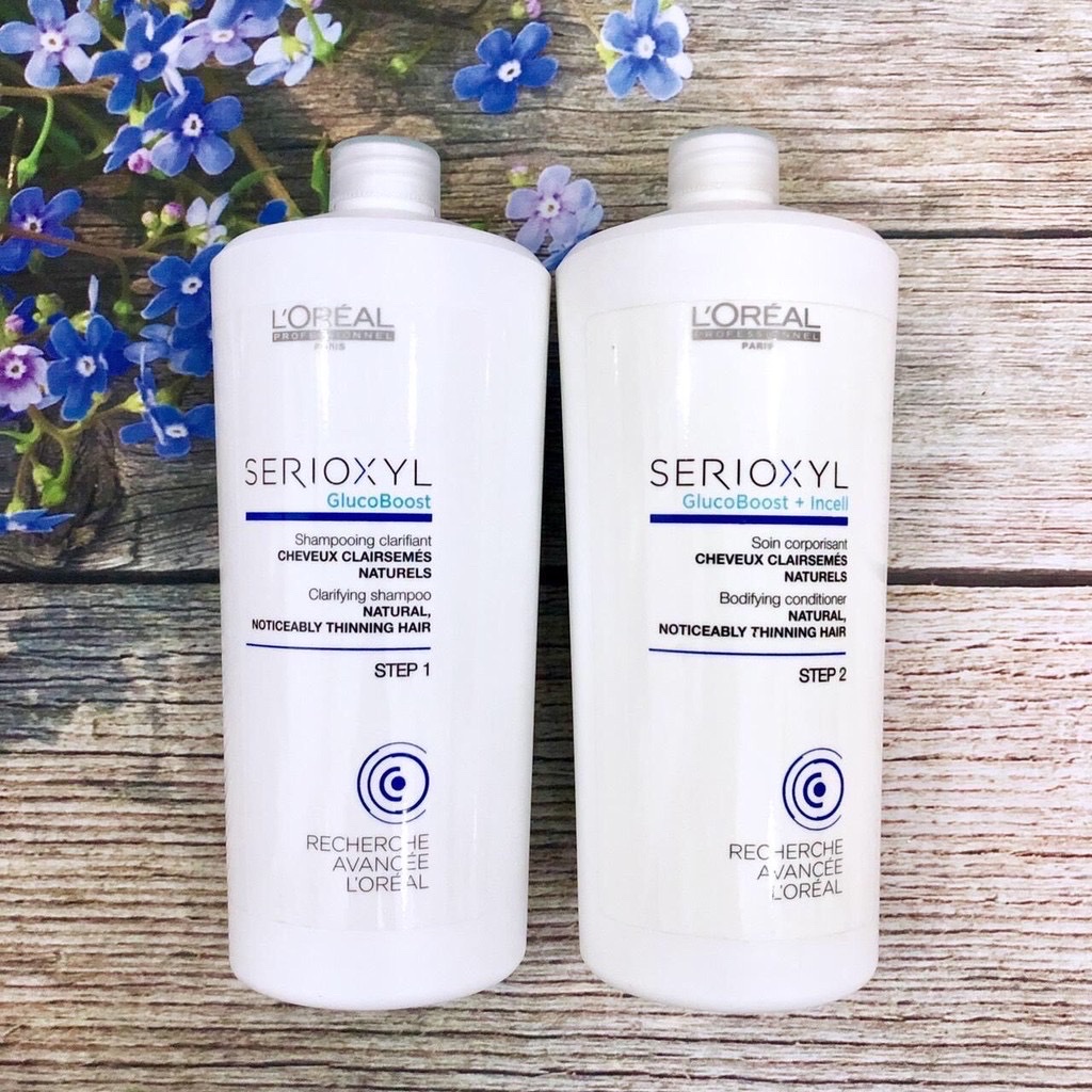 Dầu gội xả kích thích mọc tóc L'oréal Serioxyl 1000mlx2