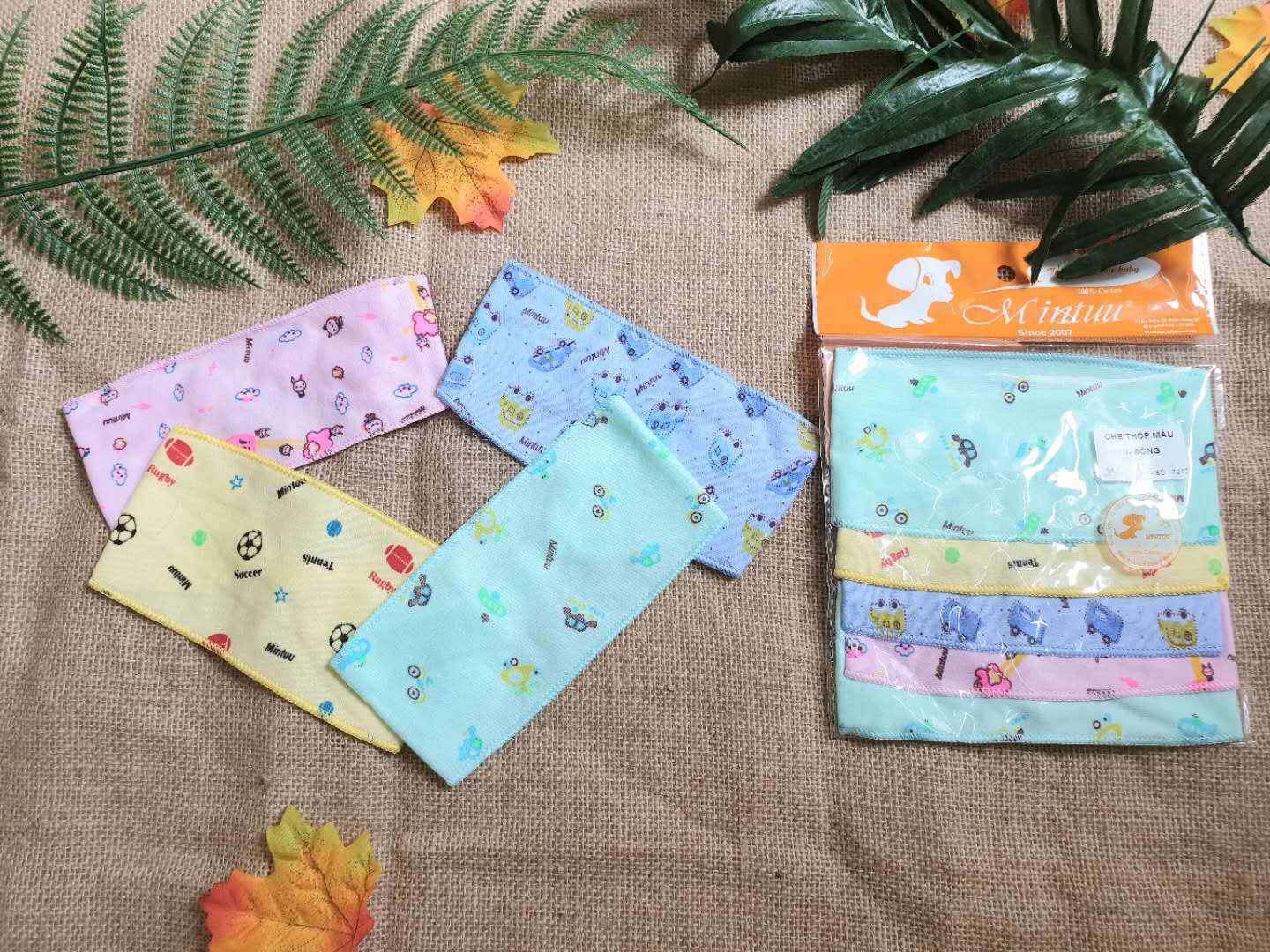 combo set 2 nón /mũ  che thóp Mintu cho bé yêu