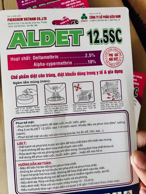Chế phẩm diệt muỗi ALDET 12.5SC (5ml)