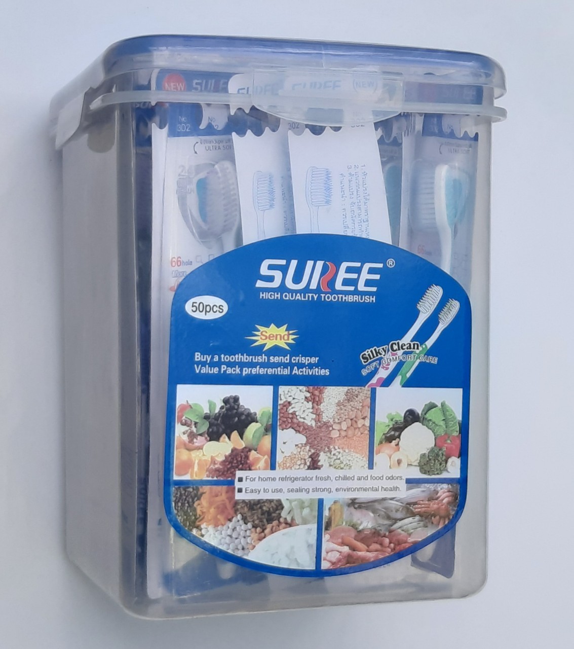 [HCM] 1 bamboo toothbrush with fluff for gum care Suree Thailand
