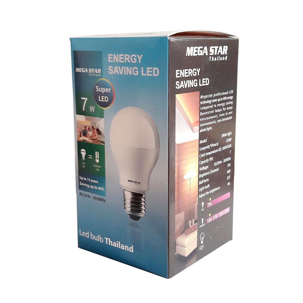 Combo 3 Bóng đèn Megastar LEDBulb 7W E27 6500k (Ánh sáng trắng ) hoặc 3000k ( Ánh sáng vàng )