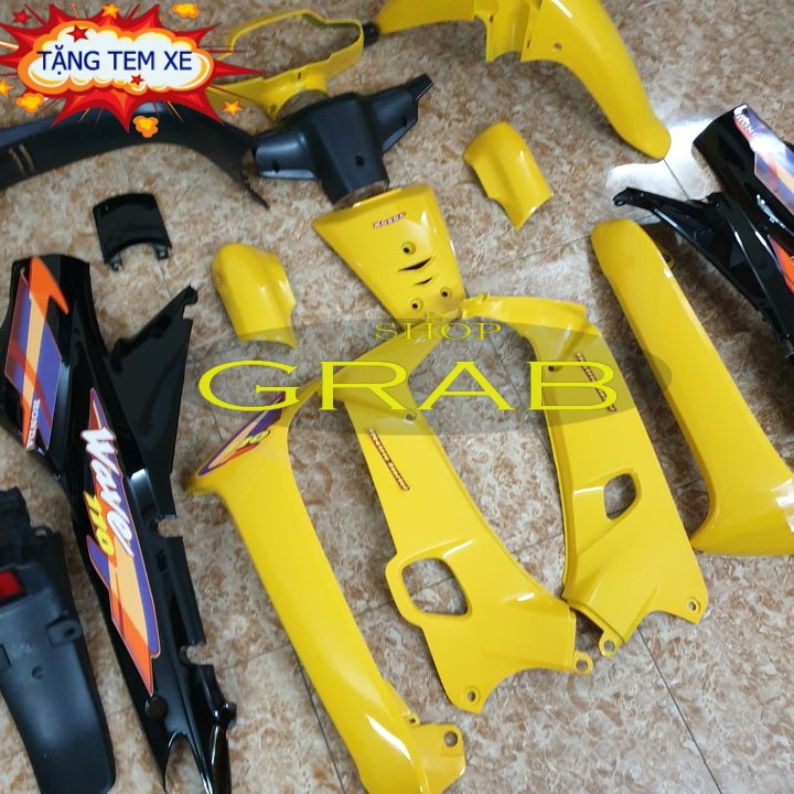 [ Tặng tem ] Bộ dàn áo đủ màu xe Wave ZX - Wave thái - Wave alpha đời 1997-2006