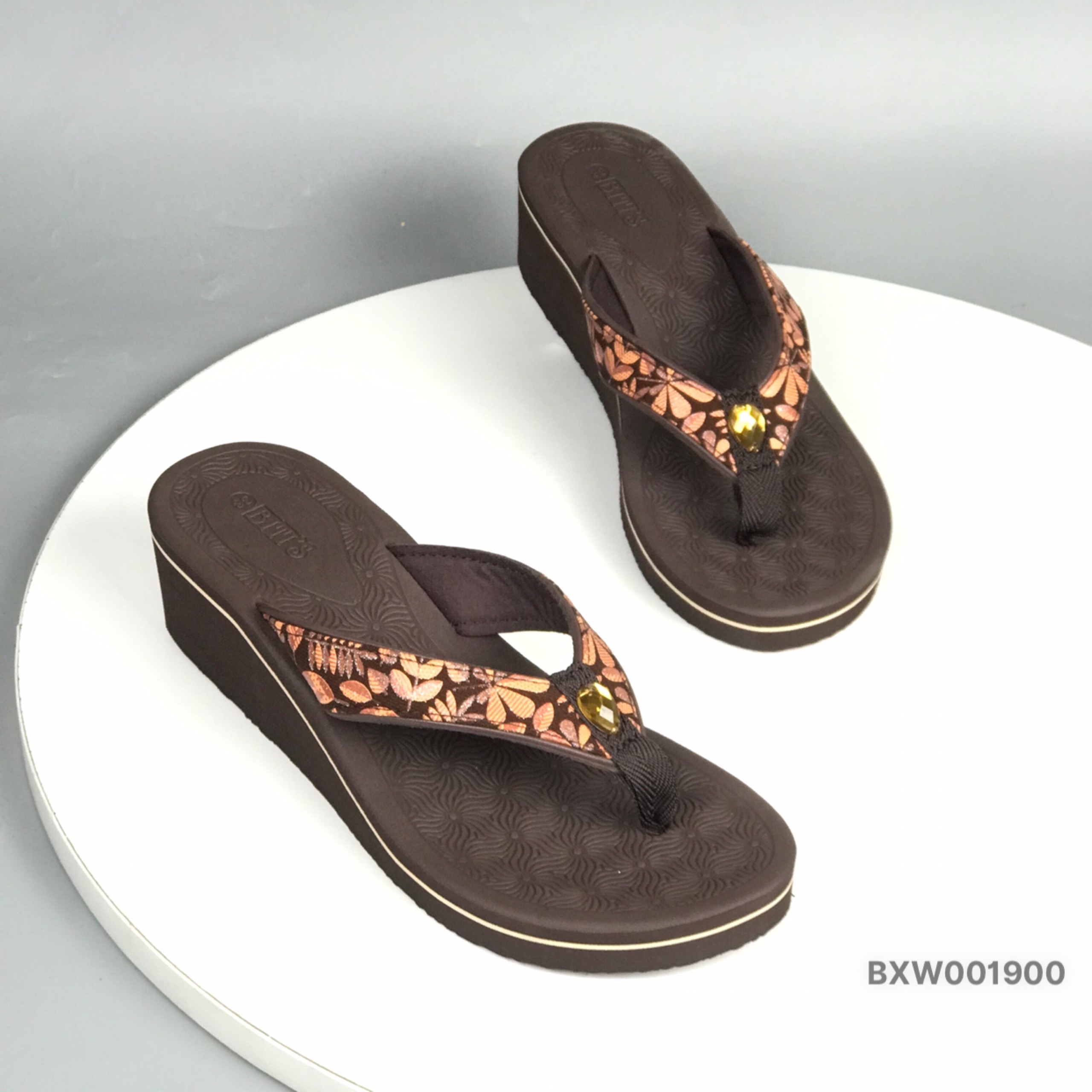 Bitis flip flops for women-rose flower beaded sandals Flip flops 7cm bxw001900