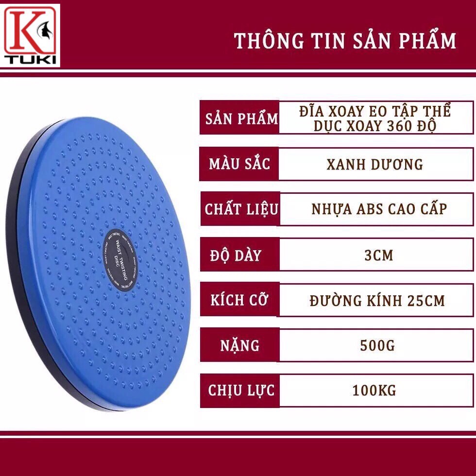 Dụng cụ xoay eo giúp giảm cân, tan mỡ bụng hiệu quả, siêu bền