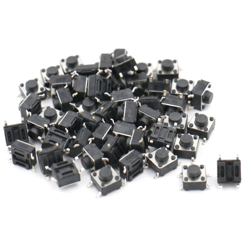 Bộ 20 Công Tắc Nhấn Nhả 4 Chân Mini - Công tắc Reset/Passing/Arduino/DIY/DIP (6x6x4.3/5/6/7/10/12mm)