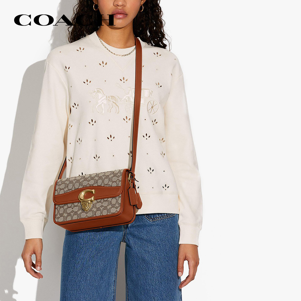 COACH -Túi đeo vai nữ nắp gập Studio C7933-B4TA7