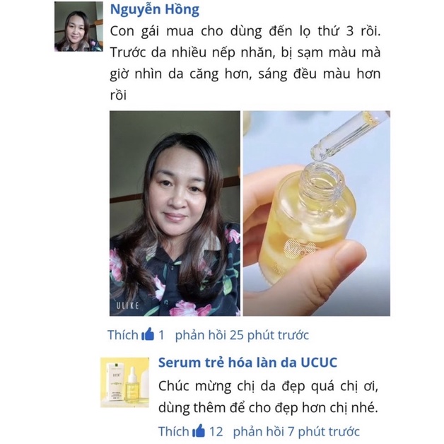 Serum trẻ hoá da UCUC Chính Hãng Tinh Chất Hoa Phong Lan Cô Đặc