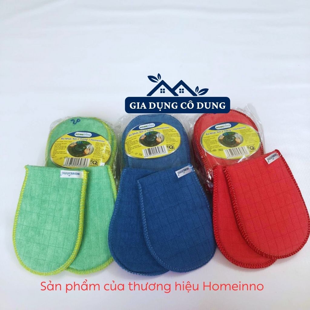 Cặp Nhấc Nồi Vải Microfiber Cao Cấp 2 Trong 1 Homeinno