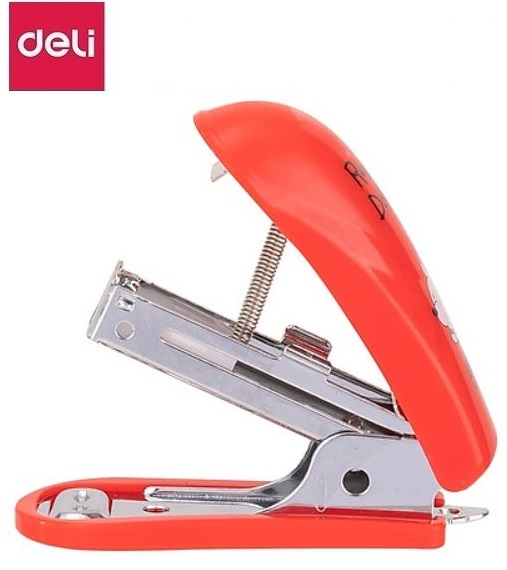 Dập ghim mini số 10 + hộp kim Deli - E0253