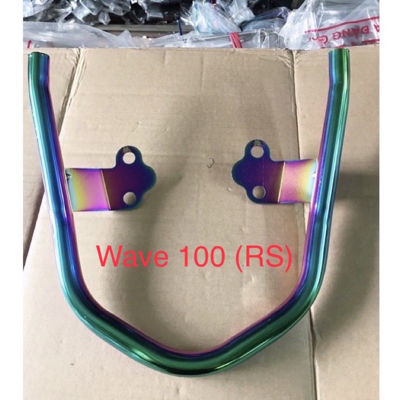 Tay xách (cảng sau) độ titan/đen dành cho wave 110, wave100 - MT 2022