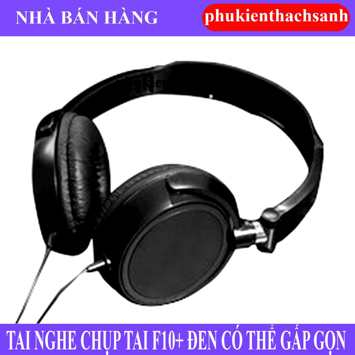Tai nghe chụp tai F10+ đen