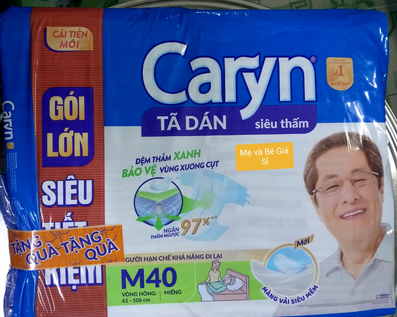 TÃ DÁN CARYN SIZE M40 MIẾNG, SIZE L40 (SIZE CŨ ML40) MIẾNG