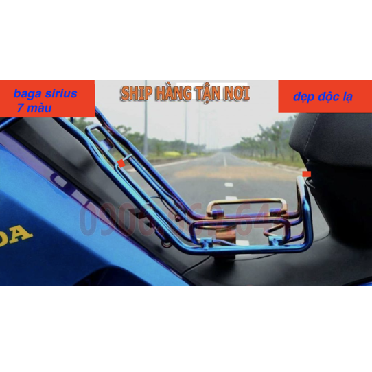 Baga Inox 10li 7 màu Xi TiTan Gắn Sirius RC (Sirius thường) Sản Phẩm Chất Lượng, Gian Hàng Uy Tín, Giá Cả Cực Tốt, Mua Ngay.