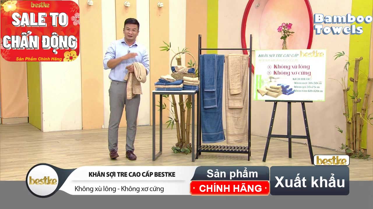 Khăn sợi tre, khăn mặt bamboo bestke