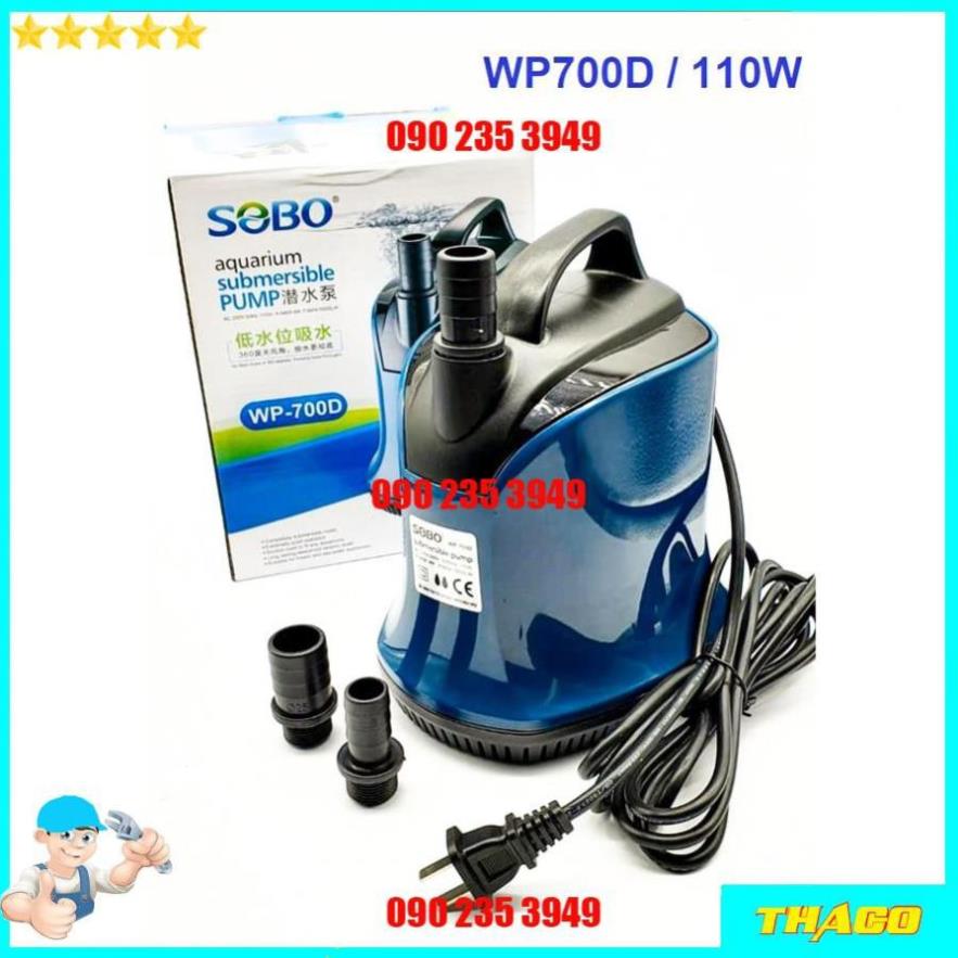 Bơm 110w Hút Cặn Bể Cá Bơm Chìm Hút Đáy 360 Độ SOBO